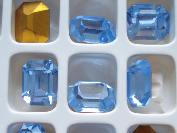 10x8mm (4600) Light Sapphire Cushion Octagon