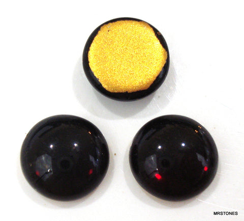 11mm (2194) Czech Ruby Round Cabochon