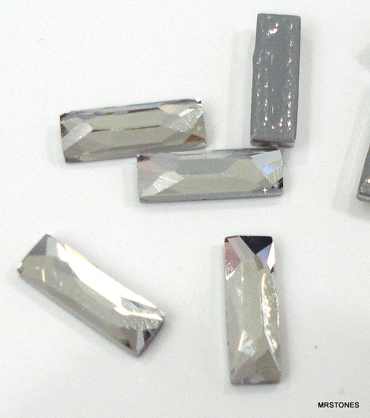 8x2.26mm (2555) Crystal Flat Back Cosmic Cut Baguette