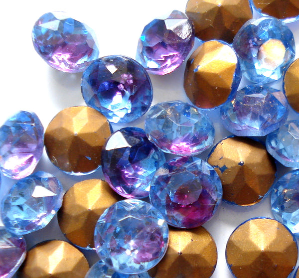 8.6mm (1200) (40ss) Bi Color Light Sapphire Ruby Dentelle Round