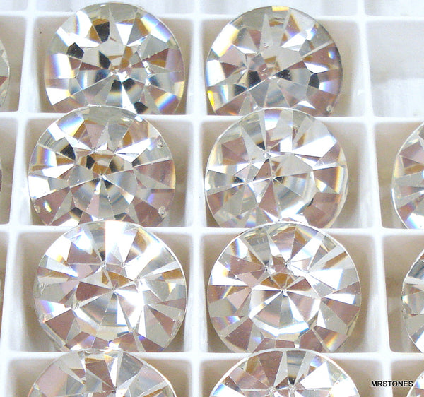 15.5-15.75mm (1100) (65ss) Crystal Round