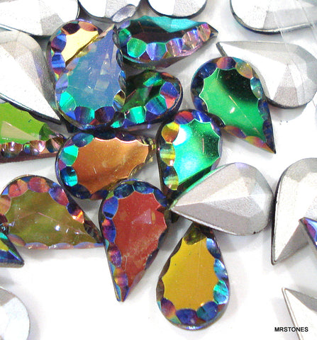 13x7.8mm (4315) Amethyst AB Scalloped Edge Pear Shape