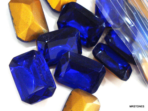 17x12mm (4626/2) Rich Cobalt Blue Cushion Octagon Shape