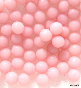 2mm (8988) Pink Rose Round Undrilled Ballotini Glass Balls 20pk