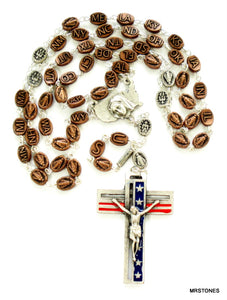 Ghirelli Rosary Pray For Our Nation USA Made in Italy