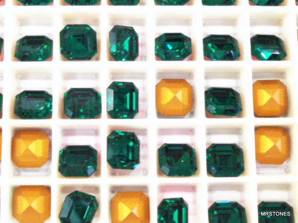 8mm (4671) Emerald Square Octagon Shape