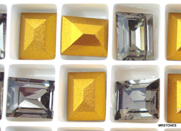 10x8mm (4510) Black Diamond Step Cut Cushion / Baguette Shape