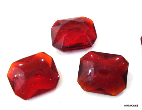 12x10mm (3436) Siam Unfoiled Cushion Octagon Buff Top Doublet