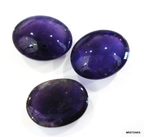 18x13mm Natural Amethyst Oval Cabochon