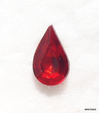 10x6mm (4300/2) TTC Siam Red Pear Shape Teardrop