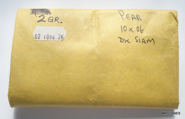 10x6mm (4300/2) TTC Siam Red Pear Shape Teardrop