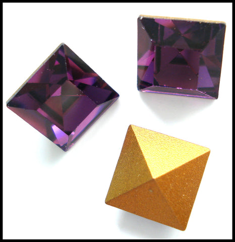 10mm (4400) Amethyst Square Shape