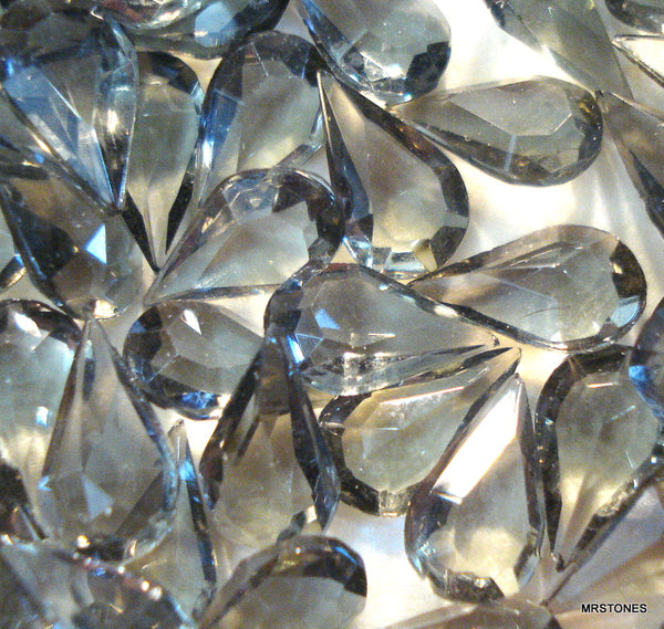 10x6mm (4300/2) TTC Black Diamond Unfoiled Pear Shape