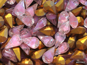 10x6mm (4300/2) Pink Givre Pear Shape