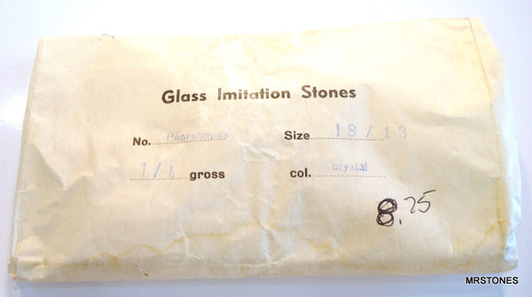 18x13mm (4320/2) TTC Crystal AB Pear Pendeloque Shape