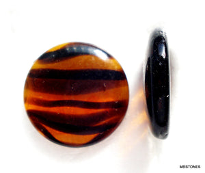 18mm (2194) Tortoise Low Dome Round Cabochon