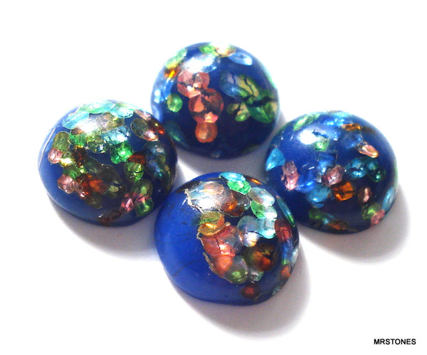 7mm (1684) Blue Top Fire Round Cabochon