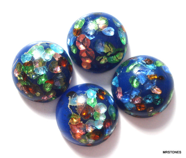7mm (1684) Blue Top Fire Round Cabochon