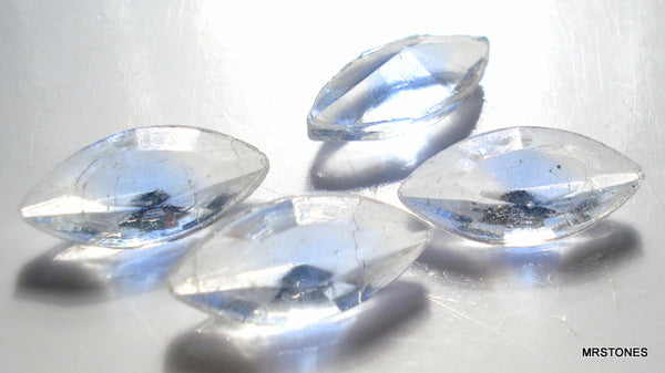 15x7mm (4200/2) TTC Bi-Color Light Sapphire Crystal Unfoiled Marquise Navette
