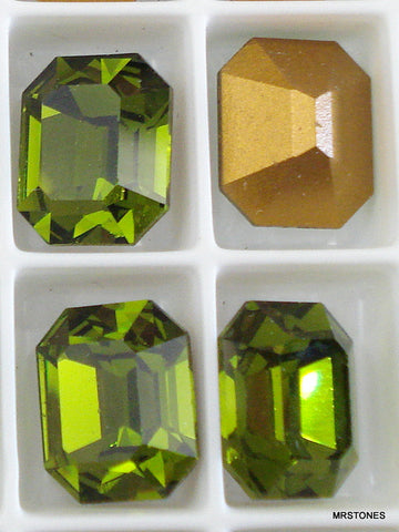 12x10mm (4600) Olivine Cushion Octagon