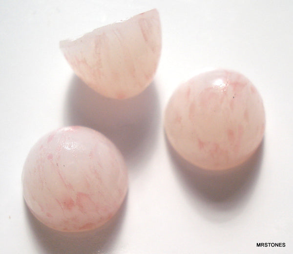 9mm (1684) High Dome Pink Speckle Cabochon