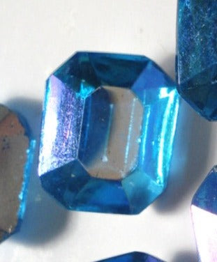 10x8mm (4600/2) TTC Aqua AB Cushion Octagon