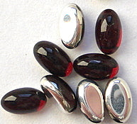 5x3mm (2195) Siam Red Oval Cabochon