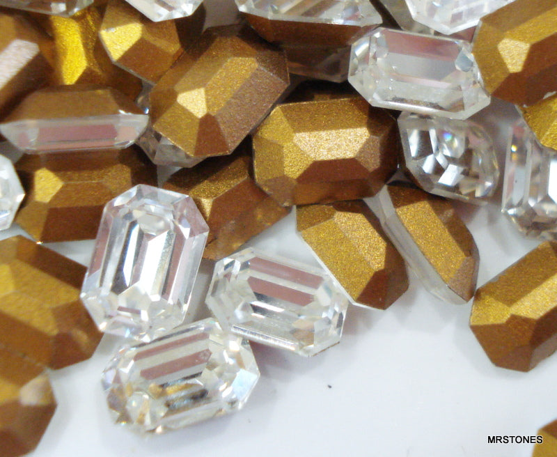 7x5mm (4610) Crystal Step Cut Cushion Octagon