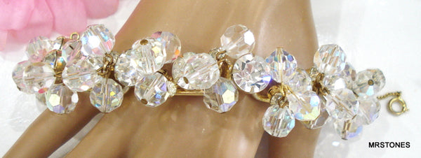 Juliana Bracelet Crystal Rhinestones Crystal AB Dangle Beads