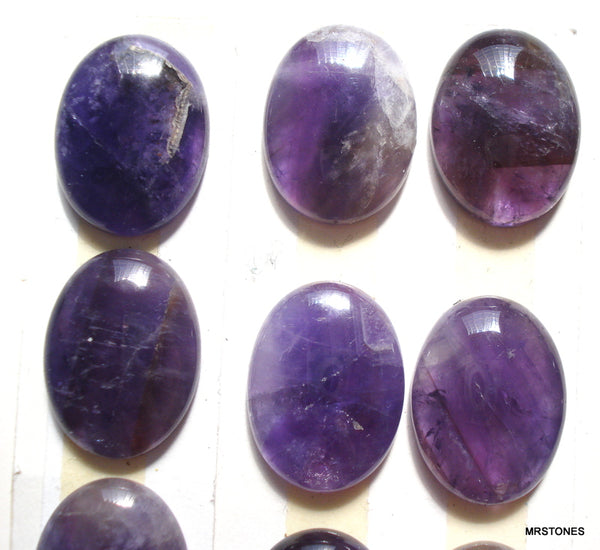 20x15mm (S1AM) Natural Amethyst Oval Cabochon