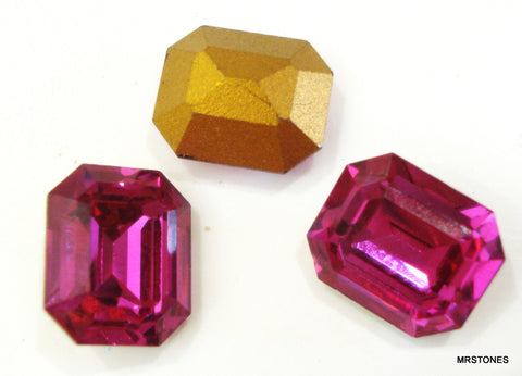 12x10mm (4610) Fuchsia Step Cut Cushion Octagon