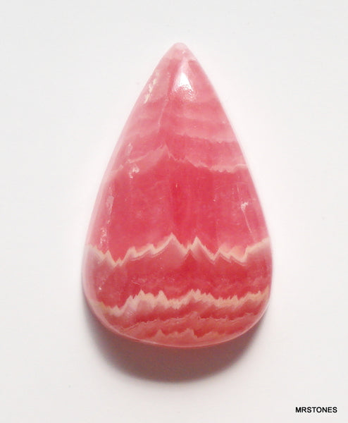 20x13mm Natural Rhodocrosite Pear Shape Cabochon