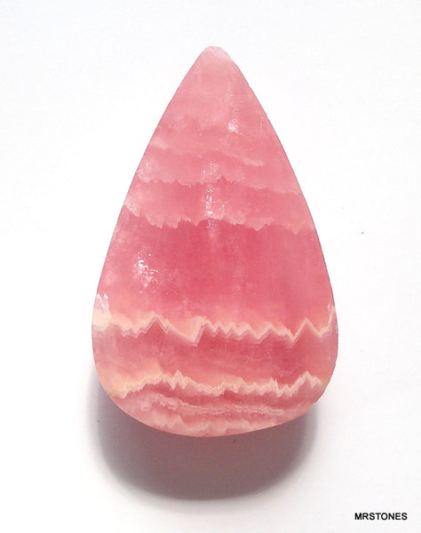 20x13mm Natural Rhodocrosite Pear Shape Cabochon