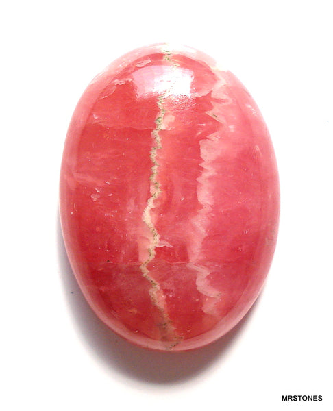 24x12mm Natural Rhodocrosite Oval Shape Cabochon