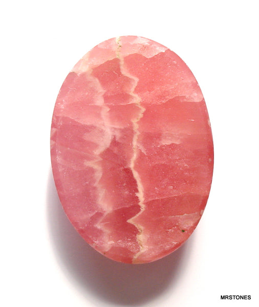 24x12mm Natural Rhodocrosite Oval Shape Cabochon