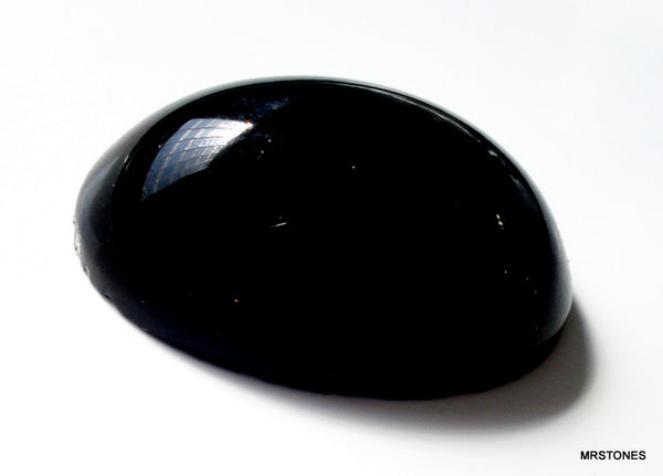 25x18mm (S16) Natural Black Onyx High Dome Oval Cabochon