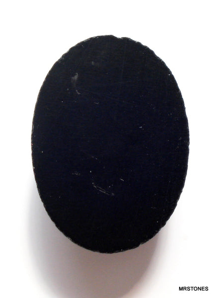 25x18mm (S16) Natural Black Onyx High Dome Oval Cabochon