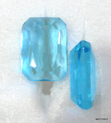 14x10mm (4626/2) Aqua Unfoiled Cushion Octagon