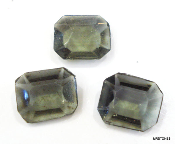 12x10mm (4626/2) Black Diamond Unfoiled Cushion Octagon