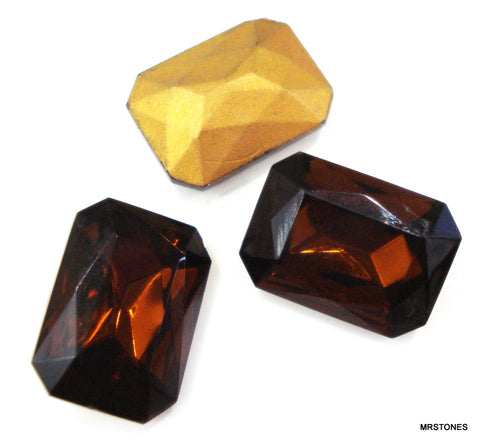 18x13mm (4626/2) Smoked Topaz Cushion Octagon