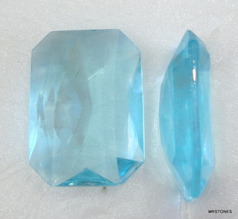 25x18mm (4626/2) Aqua Unfoiled Cushion Octagon