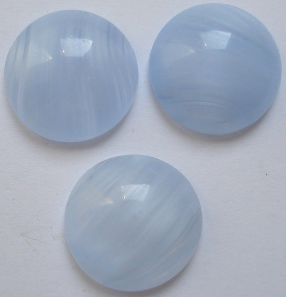 18mm (1684) Light Blue Quartz Round Cabochon