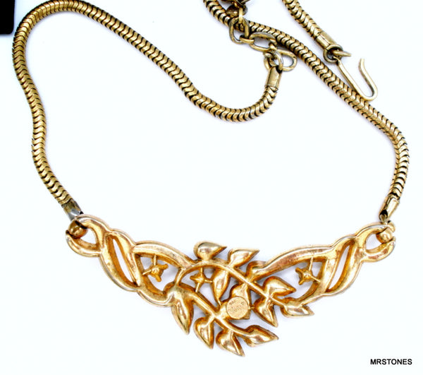 Crown Trifari Montana Sapphire Necklace