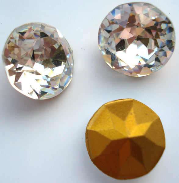 15-15.5mm (1200) (65SS) Crystal Round Dentelles
