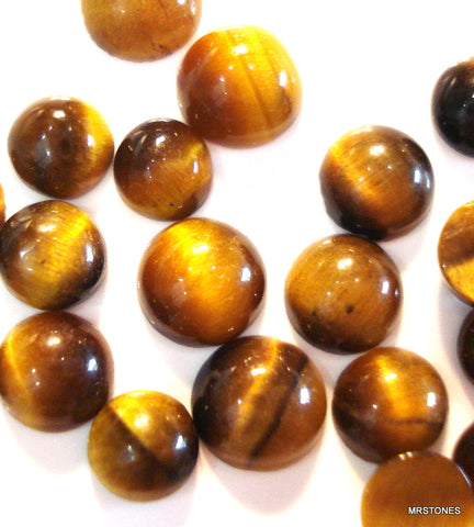 4mm - 4.5mm Natural Tigers Eye Round Cabochon
