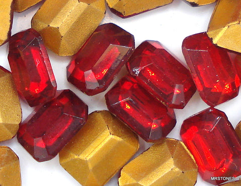 8x6mm (4600/2) TTC Siam Red Cushion Octagon