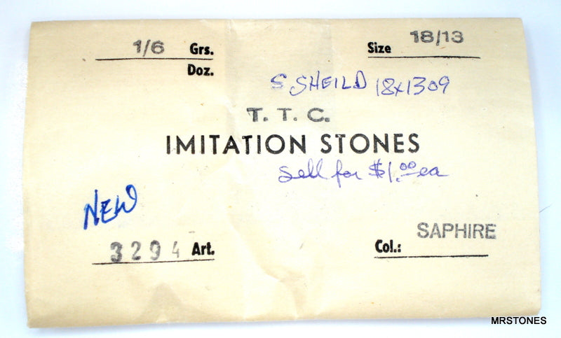18x13mm (3294) Sapphire Shield Shape – MrStones