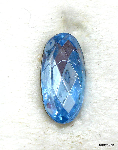 12x6mm (4150) Light Sapphire Fully Faceted Oval Shape