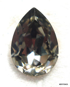 10x7mm (4320) Black Diamond Pendaloque Pear
