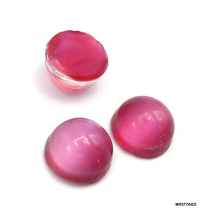7mm (2194) Ruby Moonstone Round Cabochon